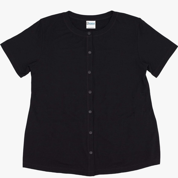 COPY - RENOVA MEDICAL WEAR Mastectomy Recovery Shirt with Drain Pockets - Picture 1 of 4